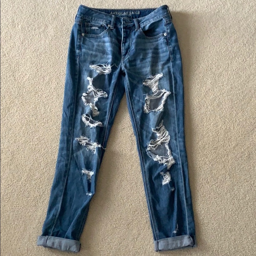 Denim boyfriend jeans